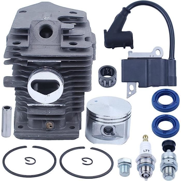 Cylinder Kolv Tändspole Kit Kompatibelt med MS270 MS280 MS 270 280 Motorsåg 46mm-AD4-