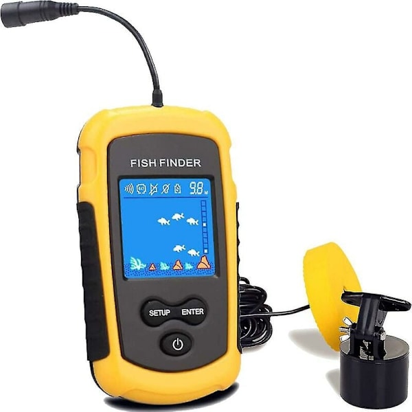 Bærbar fiskefinner dybde sonar sensor transducer-AD4-