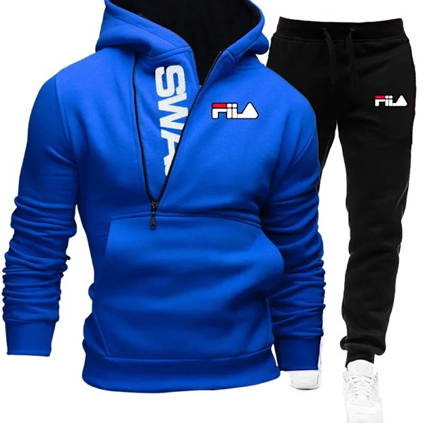 Collegepaita ja housut -setti miesten vaatteet miesten urheilusetti miesten muoti puvut uusi kaksiosainen miesten treeniasu syksy miesten vaatteet harmaa grey XXXL