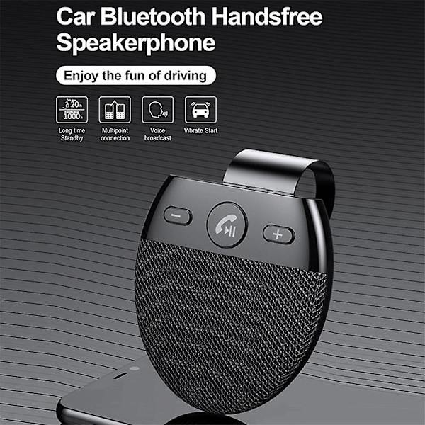 Bluetooth-auton langaton handsfree-kaiutinpuhelin äänivastaanotin auton MP3-soitin mikrofonituella -AD11-
