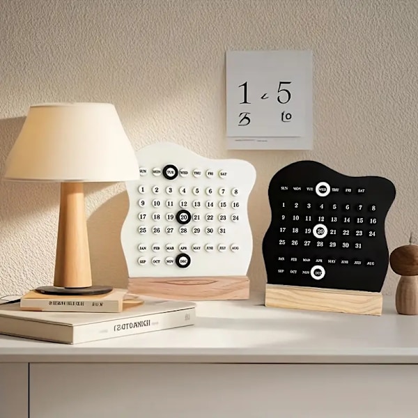 1 stk/tre DIY skrivebordskalender, kreativ kontorpultdekorasjon, perfekt for daglig planlegging-AD4-