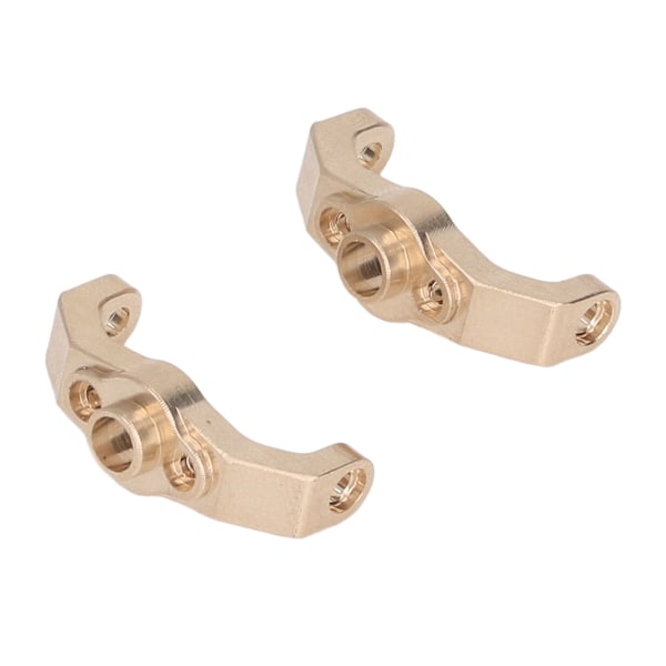 2st Caster Blocks C Hubbar Guld Färg Rostsäker Mässing Exakt Stabil RC Crawler C Hubbar med Skruv för Traxxas 1/18 TRX4M-AD4-