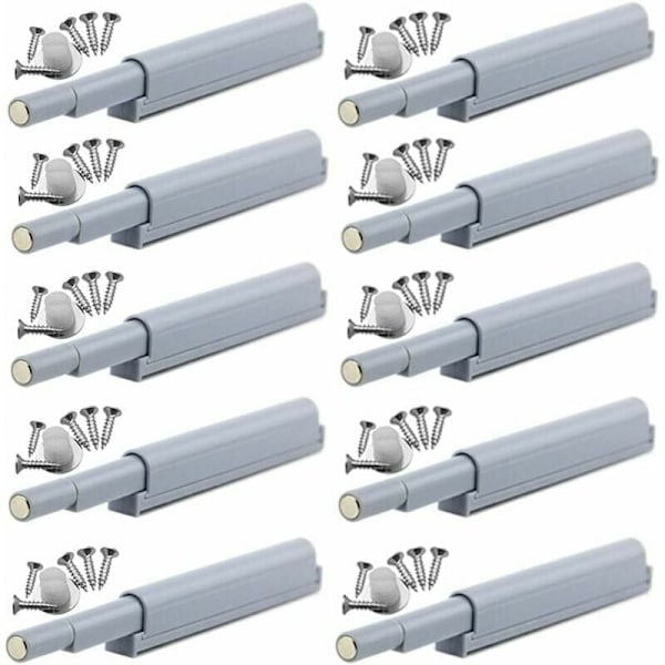 Magnetiske trykklåser med utskytingsfunksjon, magnetiske sperrer som åpnes med lett trykk (10 deler) -AD6-