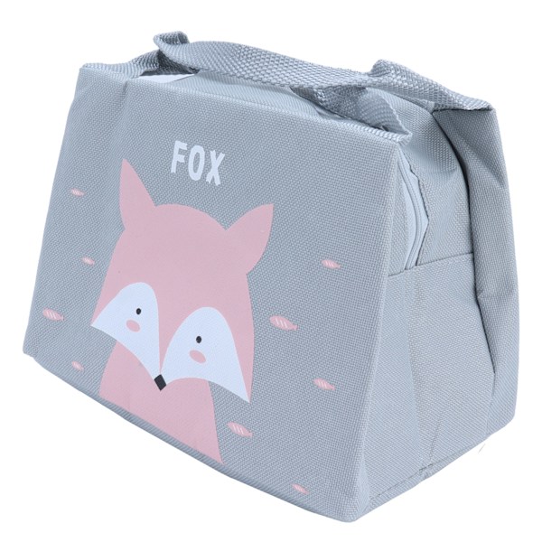 Lunch Bag Cartoon Portable Picnic Food Box Storage Tote Bag for Home Office Outdoor PicnicFox