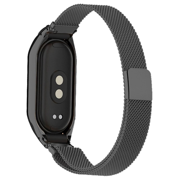 Milanese Loop Armbånd Xiaomi Mi Band 5/6 Sort