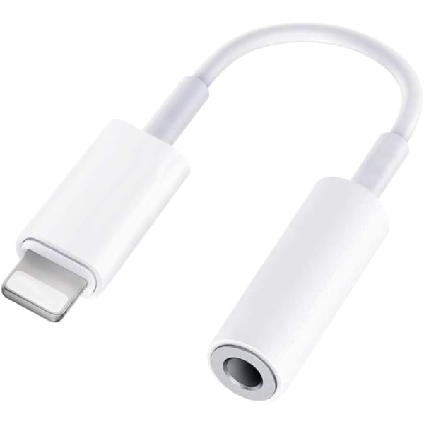 Hovedtelefonadapter til iPhone Lightning til 3,5 mm jackstikadapter