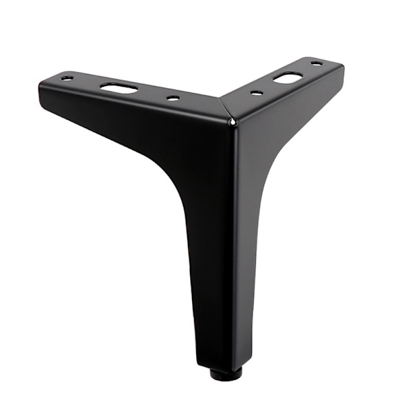 4-pakning 15 cm svarte metallmøbelben - for skap, sofa, sofabord, TV-benk og andre møbelben. -AD6-