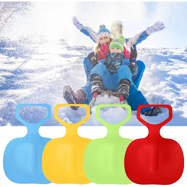 4X Snöglidare för pulkaåkning - Snöleksak för hela familjen - Pulka T-AD7-