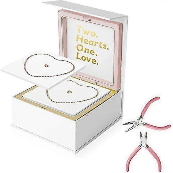 Pysyvä rannekorusetti Ikuisuusrannekorun valmistus pariskunnille Ystävyysrannekoru DIY Lukittu rannekoru Ystävänpäivä Korulahja-FD5- Golden and Rose Gold