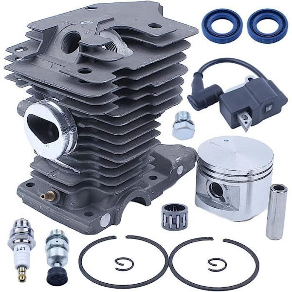 Cylinder Kolv Tändspole Kit Kompatibelt med MS270 MS280 MS 270 280 Motorsåg 46mm-AD4-