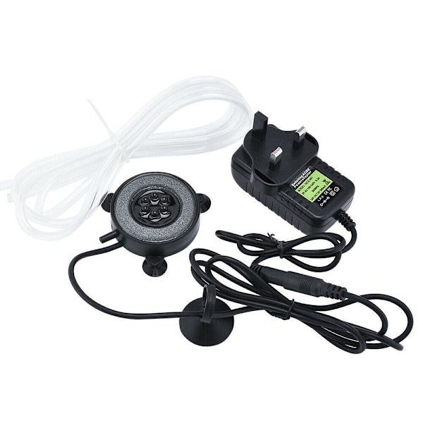 Akvarium luftstein fisketank LED luftstein boblelampe med 6 fargeskiftende LED-er for akvarium[GKS]-AD4-