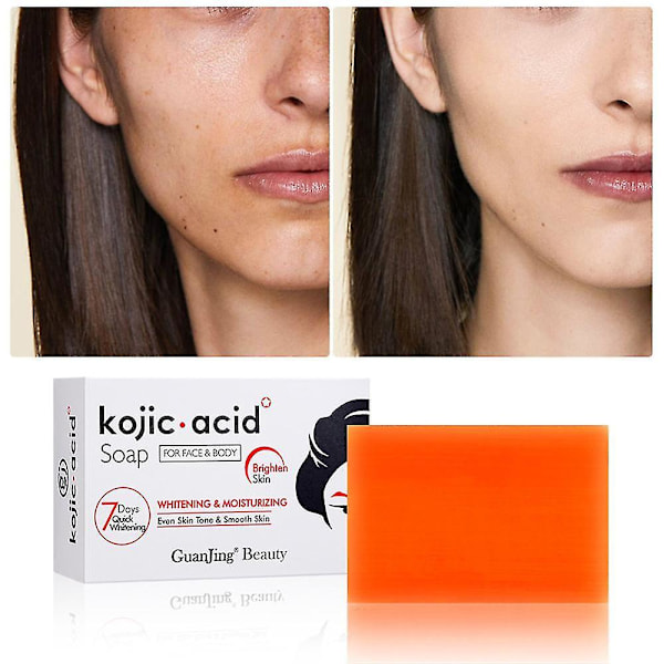1-3 stk Kojic San Hudljusnende Kojic Syre Såpe 2pcs