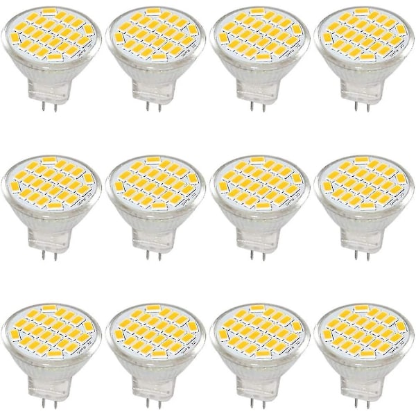 MR11 GU4 LED-lampa DC/AC 10-30V 3W, 12V, 24V, motsvarande 30W halogenlampa - Varmvit 3000K