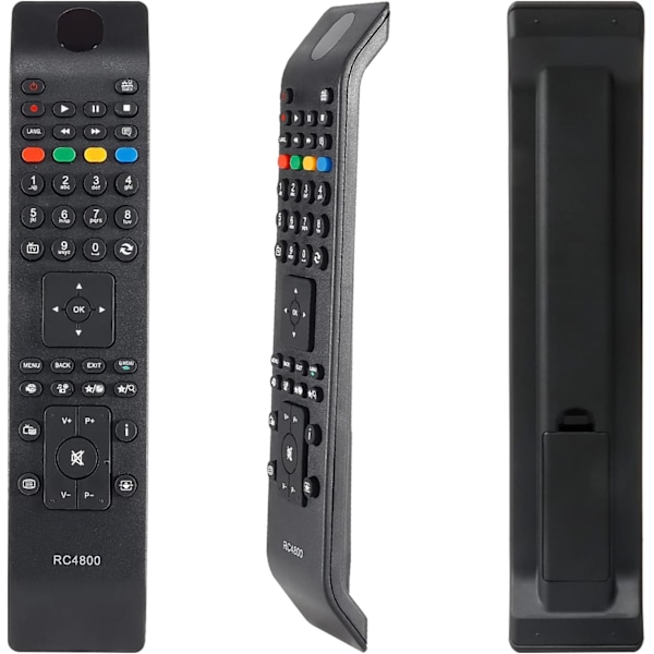 Universalfjernkontrollerstatning for JVC TV-fjernkontroll RC4800, Polaroid/Bush/Hitachi/TECHWOOD/Digihome/JMB/Telefunken Smart TV-apparater-AD7-