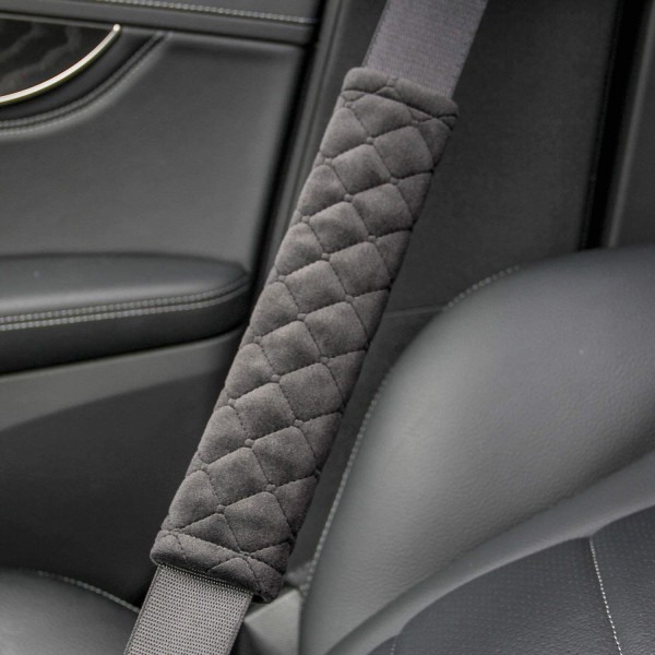 ST Bilbältesskydd svart säkerhetsbälteskudde Bilbältesstoppning Skyddsöverdrag för bilbälte