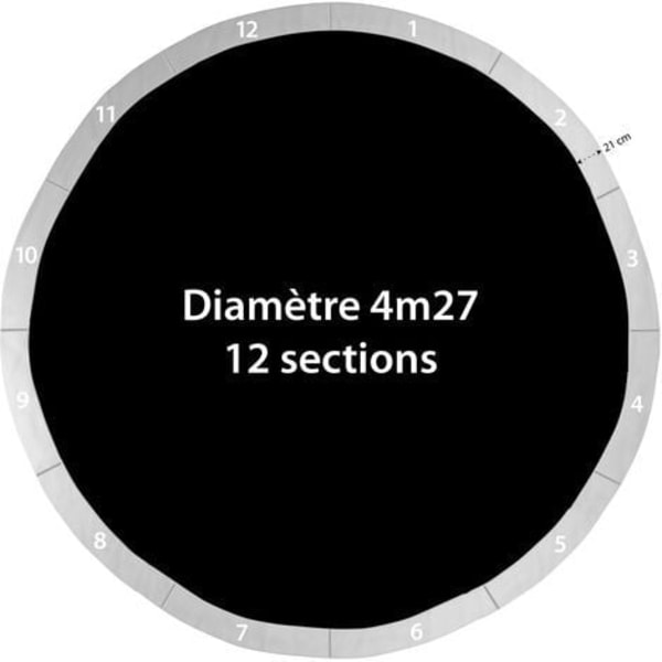 Kantbeskyttelse for Trampoline 14Ft / 427 cm - blå (farge) - PE -AD10-