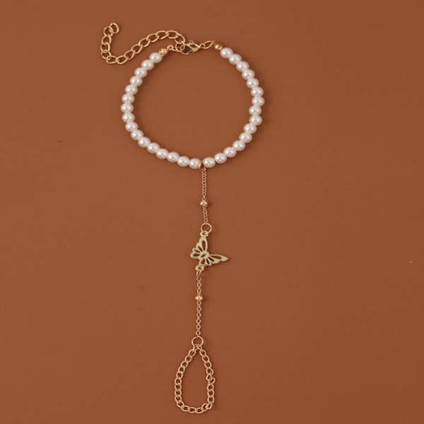 Pärlhandkedjearmband, Multilager Ringarmband Smycken-AD4-