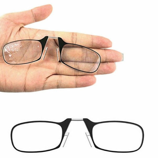 Mini Nenäpidike Kannettavat Kehyksettömät Lukulasit Rimless 100-AD7- 100
