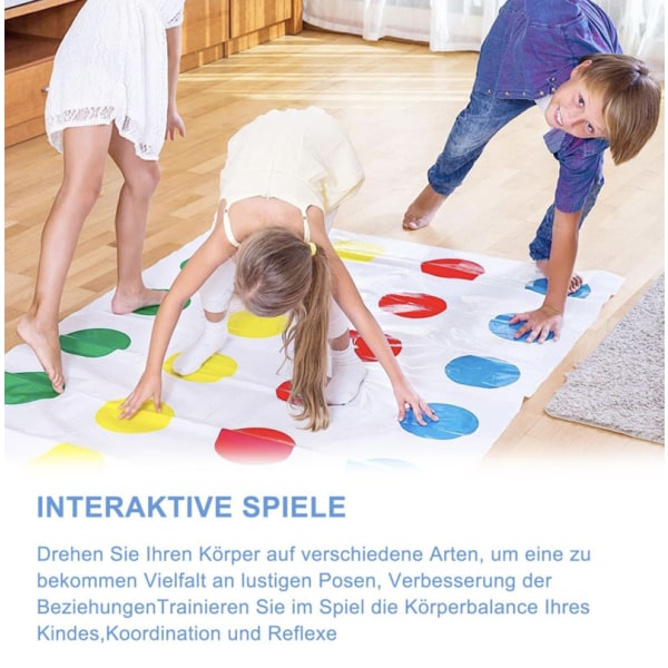 Inomhus kul twister spel leksak Party Game sport rörelser interaktion colorful Bigger Mat