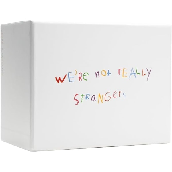 We’re Not Really Strangers Kids Edition -korttipeli, perhepelit aikuisille ja lapsille vahvistavat suhteita, 5-vuotiaille ja sitä vanhemmille, 2-6 pelaajaa