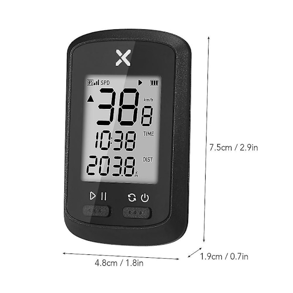 Smart GPS Cykelcomputer Trådløs Digital Speedometer Xoss-AD4-