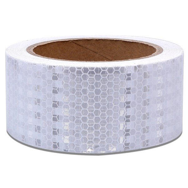 Reflekterende tape, hvit (2 ruller) -AD6-