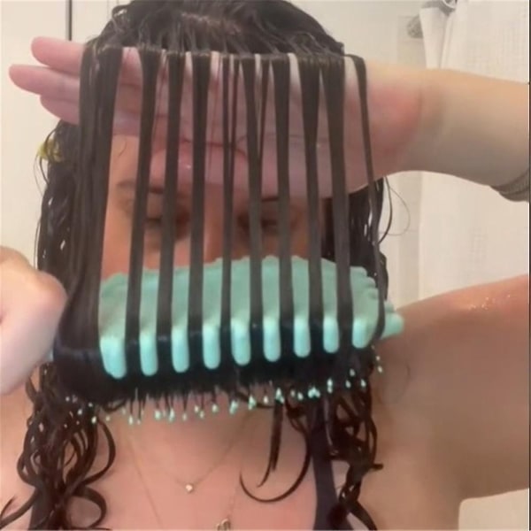 Bounce Curl Borste, Bounce Curl Definierande Borste, Vildsvinsborst Hårborste Styling-Xin grön（ungefär）【mo】-AD4-