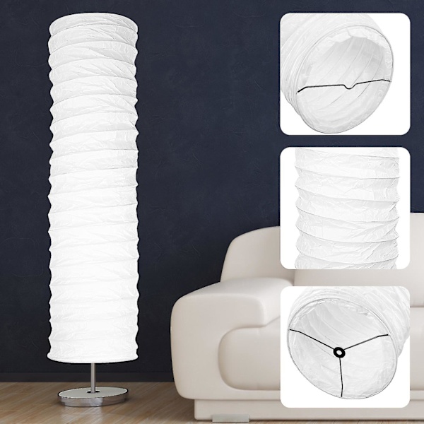 1 st. Papperslampskärm för golvlampa, stående lampskärm, hem, hotell, lampskärm, vardagsrum, sovrum, belysningstillbehör-AD4-