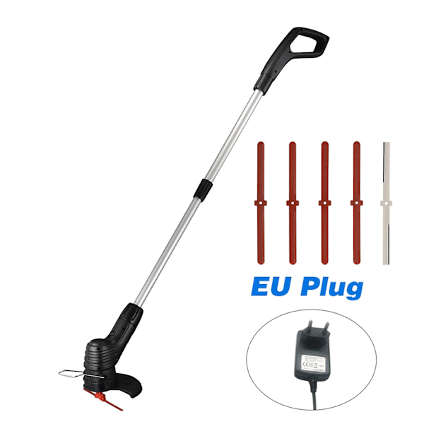Sladdlös Elektrisk Grästrimmer Handhållen Portabel Lättviktstrimmer Uppladdningsbar Elektrisk EU Plug
