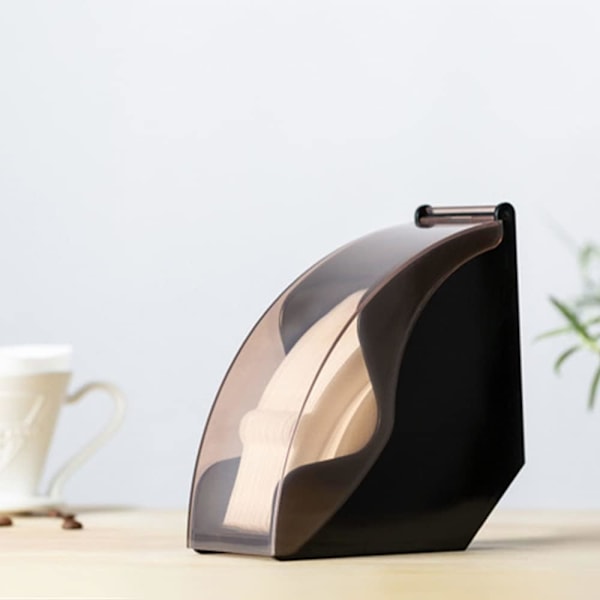 Kaffefilterholder Filterpapir Dispenser Stativ med støvtæt Dæksel