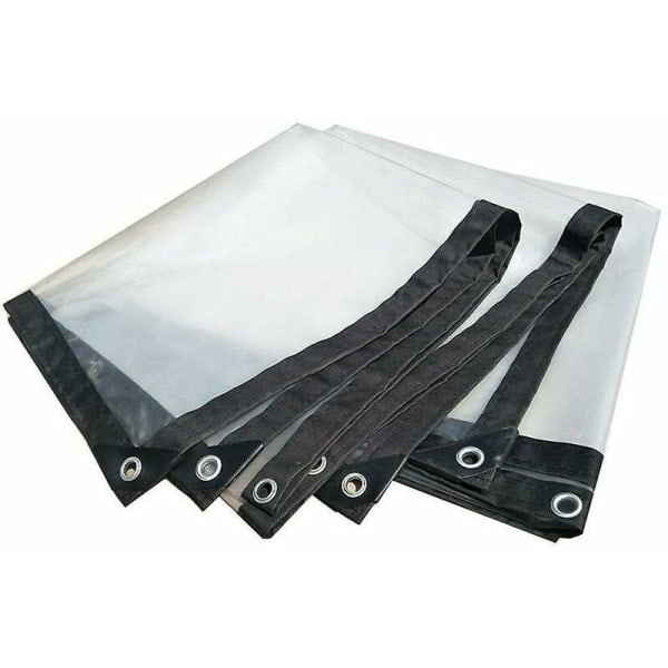 Transparent presenning 2x2 meter, extra stark presenning, transparent presenning för växthus-AD4-