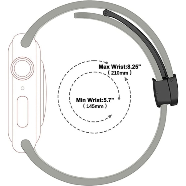 Apple Watch-remme Magnetisk rem, der er kompatibel med