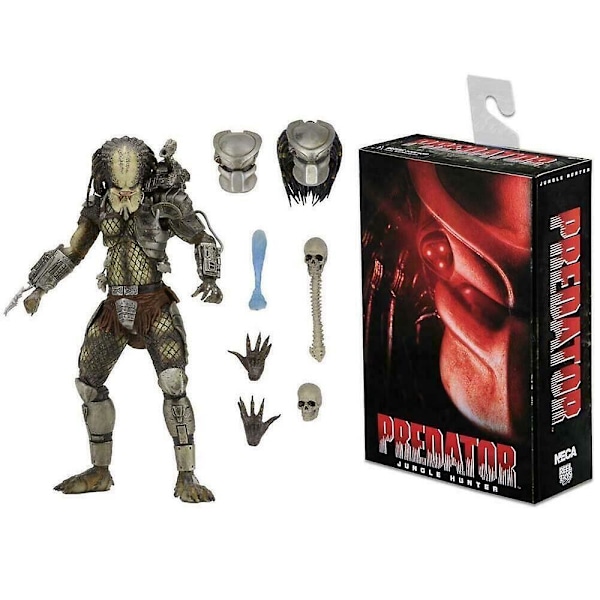 Neca Predator Jungle Hunter Ultimate 7\" 1:12 Legetøjs Actionfigur Deluxe