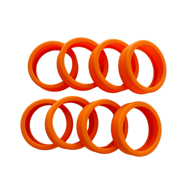 8pcs Luggage Wheel Covers, Silicone Suitcase Wheel Cover Anti-Noise Luggage Wheel Protector Covers for Travel Orange