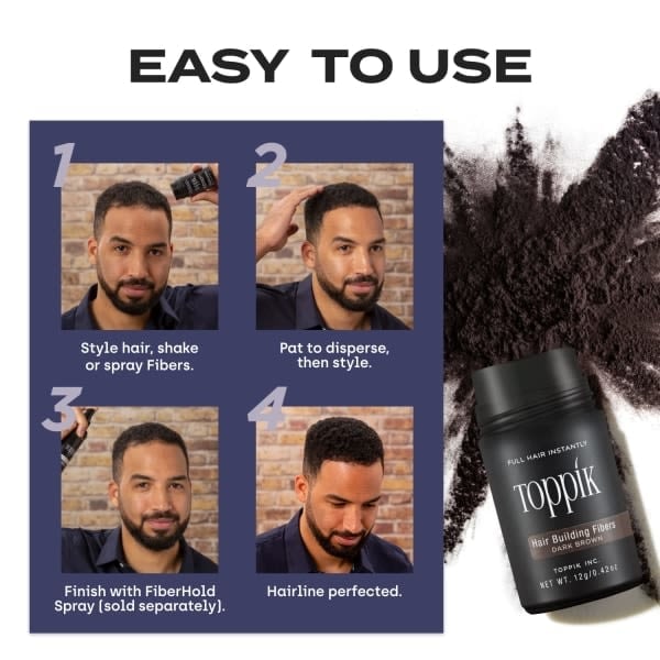 Toppik Medium - 27,5g - Mörkbrun -AD5-