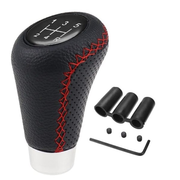 Sort, universel gearknop 5-gears manuel gearknop automatisk gearknop -AD6-