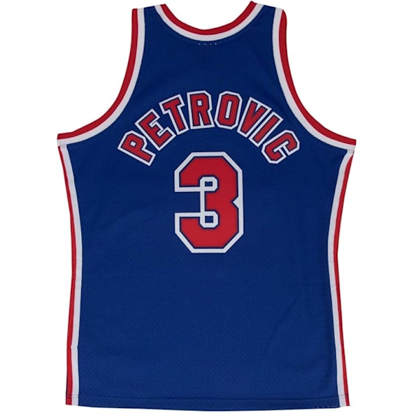 Mitchell & Ness New Jersey Nets Drazen Petrovic Swingman trøye Royal Z Royal-AD7- Royal M