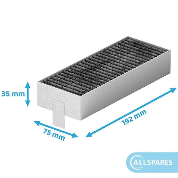 Aktivt kulfilter til Bosch Siemens 17004796 / Bosch HEZ9VRUD0 / Siemens HZ9VRCR0 / Neff 17004806, Z821VR0 / Gaggenau CA282111 (Emballage o-FD3-