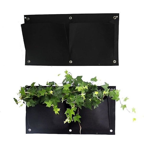 Planteposer Vegghengende 1 stk 7 Lommer Vertikal Planting Dyrke Vesker for Hage Hagedekorasjon-AD10-