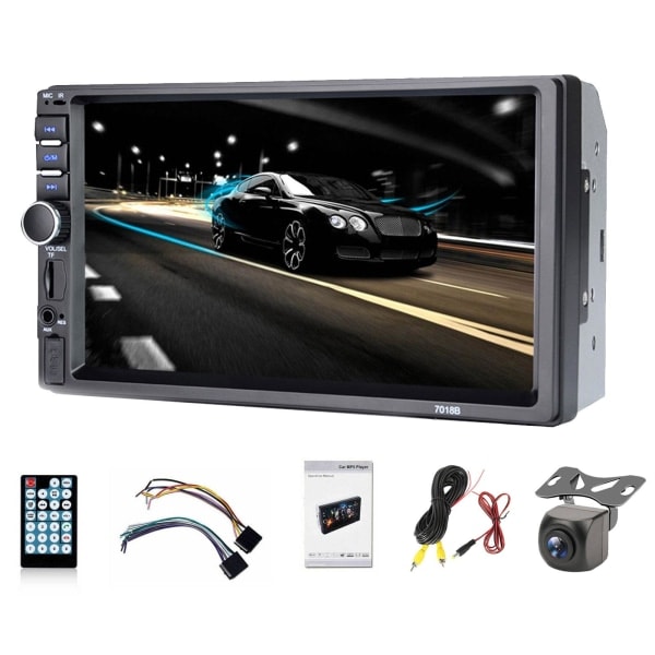 7\" Dubbel 2 DIN Huvudenhet Bilstereo Radio MP5 Spelare Skärm BT -AD6-