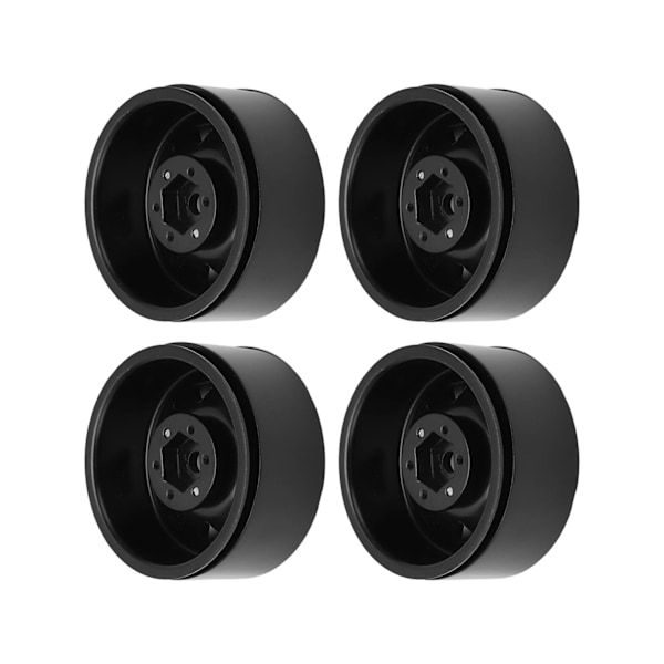 4 stk. RC Bil Fælghub 1.9 Tommer Holdbar Jern RC Crawler Fælge Hub Udskiftning til Axial Sort-AD4-