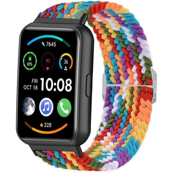 Replacement Strap for Huawei Watch FIT 2 Replacement Bracelet. Adjustable woven elastic strap.