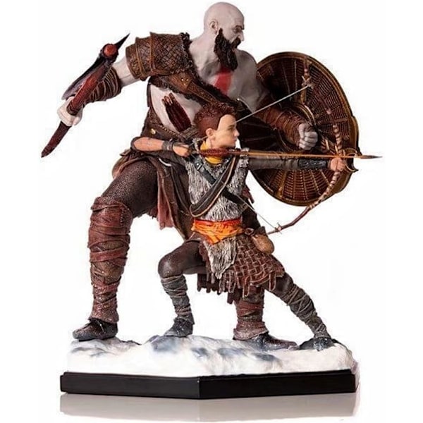 Ragnarok-hahmo, Kratos ja Atreus -toimintahahmot, 20 cm / 7,9 tuumaa PVC-pelihahmo Figuuripatsas Koristelelu C -FD3-