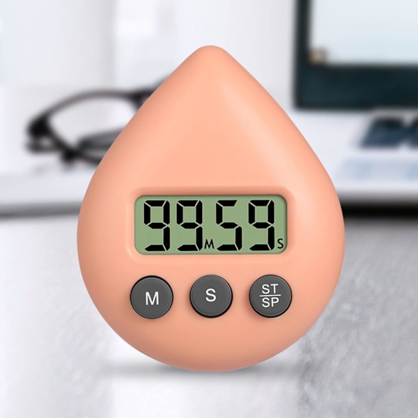 Vattentät duschtimer för barn, digital timer, duschklocka, badrumskökstimer, nedräkningstimer med sugkoppshål