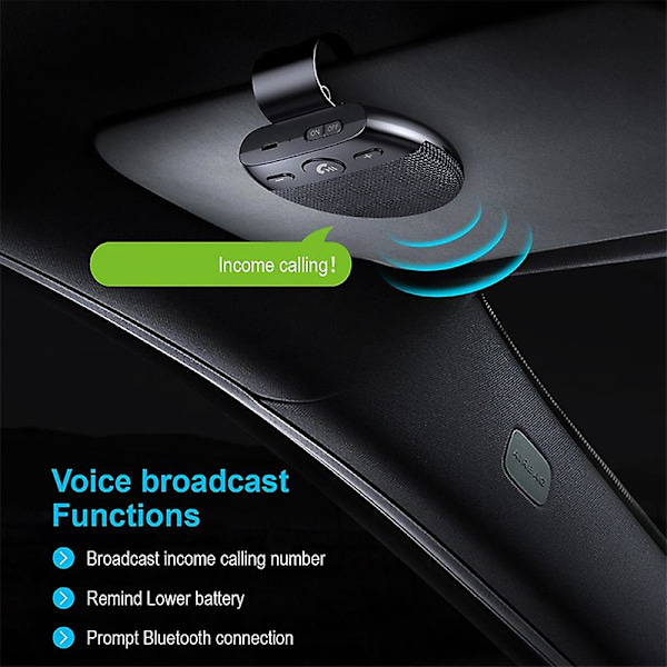 Bluetooth-auton langaton handsfree-kaiutinpuhelin äänivastaanotin auton MP3-soitin mikrofonituella -AD11-