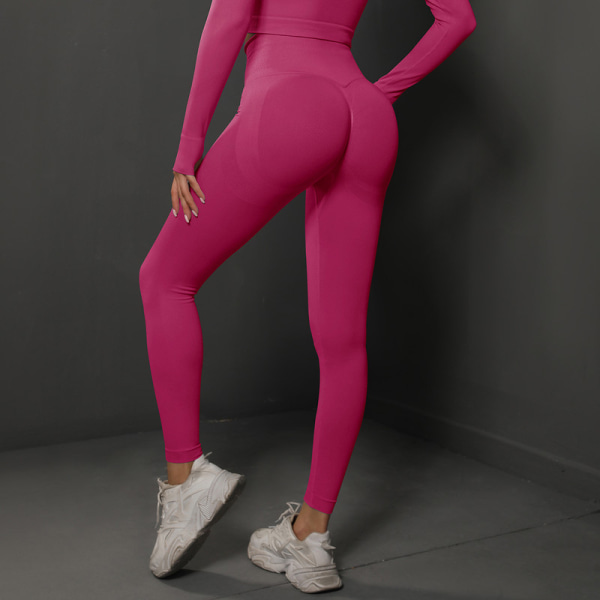 Treenitights Seamless Yoga Fitness Leggings Housut Rosa L