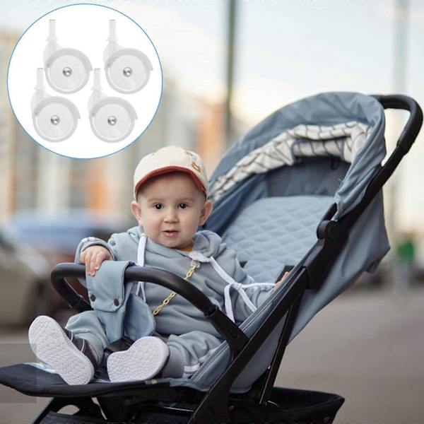 4 st Universal Ersättningshjul För Baby Gåstolar Hjul För Baby Trend Barnvagnar Och Gåstolar (LGL) -FD4-