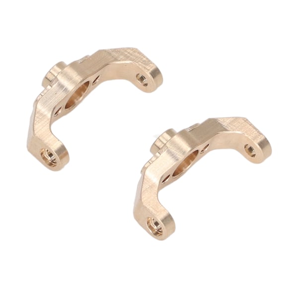 2st Caster Blocks C Hubbar Guld Färg Rostsäker Mässing Exakt Stabil RC Crawler C Hubbar med Skruv för Traxxas 1/18 TRX4M-AD4-