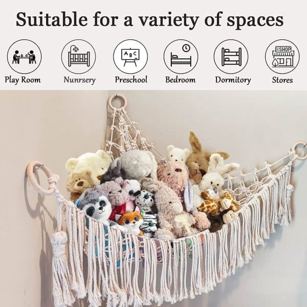 Pehmustettujen eläinten säilytys, pehmolelu riippumatto Hammock With-AD4-