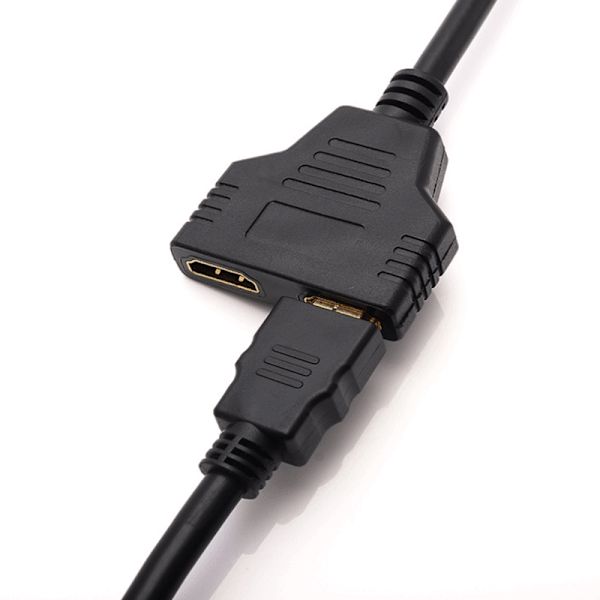 HDMI-splitter 1 in 2 ut 1080p, en i två kablar, hög upplösning{F2}-AD8-